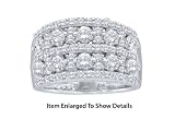 Stunning 14K. White Gold 2.00 Ctw Diamond Wedding / Bridal Ring