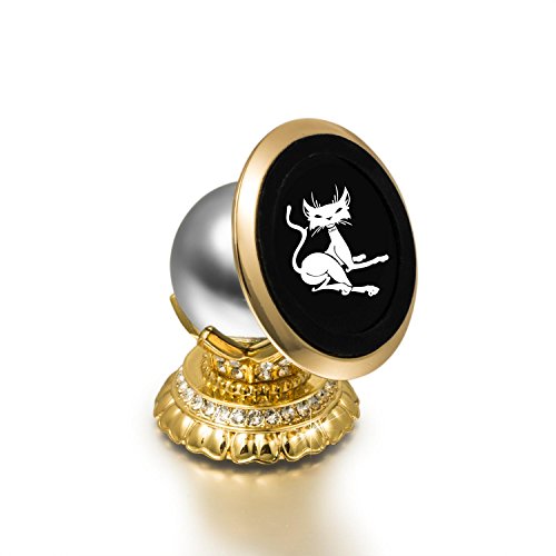 Vafee® Car Phone Holder Universal Magnetic Cell Phone Kit Diamonds Bling Bling 360 Degrees Phone Holder Smartphone Mount Phone Holder GPS Mount Holder Magnetic Mount