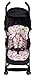 Baby Elephant Ears 3 Piece Stroller Set ~ Seat Liner, Support Pillow & Strap Covers (Pink Elephant)