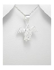 Fairy CZ Pendant Necklace In 92.5 Sterling Silver