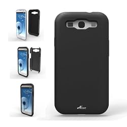 Acase Samsung Galaxy S3 Case - Superleggera PRO Dual Layer Protection (Black/Black) (Fits AT&T, Sprint, T-Mobile and Verizon)