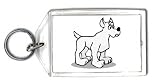 Keychain with animal, dog, canine