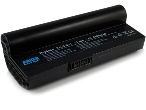 Anker New Laptop Battery for Asus Eee 1000H 1000HD 1000HE 1000HA 1000 1200, 904HD 901 904HA 904H 904 901H Fits al23-901 al22-901 90-oa003b8000 [Li-ion 6-cell 6600mAh]