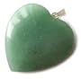 Lucky Gemstone Heart Pendant In Green Aventurine