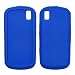 Blue Soft Silicone Gel Skin Cover Case for Samsung Instinct S30 M810