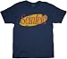 Search : Seinfeld - Logo Adult T-shirt in Navy