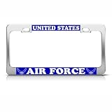 Us United States Air Force Military license plate frame Stainless