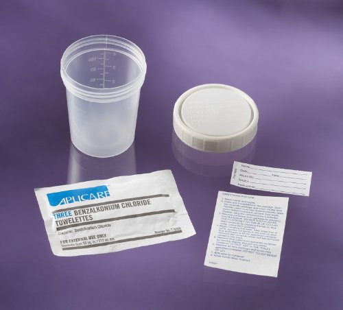 Basic Mid-Stream Collection Kits, Sterile, Includes BZK Towelettes (100 Each/Case)