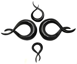 Bunyu - Organic Horn Plug - Sold as a Pair - 0 Gauge