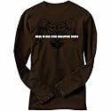 T-Shirt Long Sleeve Brown " Made In U.S.A. With Philippine Parts " Philippines Country