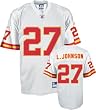 Men`s Kansas City Chiefs #27 Larry Johnson Road Replica Jersey