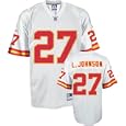 Men`s Kansas City Chiefs #27 Larry Johnson Road Replica Jersey