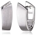 VINANI Klapp-Creolen Diagon Silber 925 Ohrringe CDG
