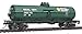 Walthers Trainline HO Scale Model British Columbia Railway Tank Car, Green/Yellow/White