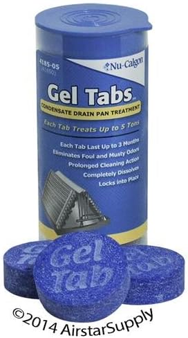 Case of (6) • Nu-Calgon Gel Tabs Pan Treatment – 5 Ton Gel Tablets / 6 Tablets Per Jar