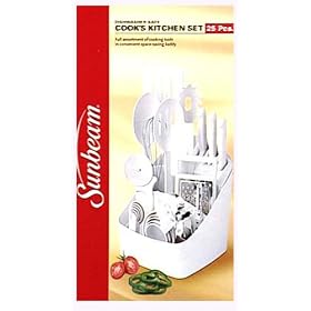 Sunbeam 25-Piece Cook's Tool Set, White