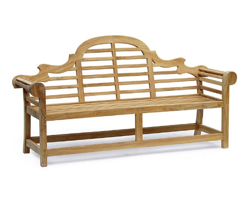 LUTYENS GARDEN BENCH 1.95m - PREMIUM SUSTAINABLE PLANTATION TEAK SEAT (FULLY ASSEMBLED)