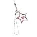Hand Crafted Cellular Phone Charm - Star - Large Pink