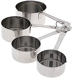 Amco Basic Ingredients Stainless Steel Measuring Cups, Set of 4