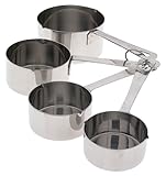 Amco Basic Ingredients Stainless Steel Measuring Cups, Set of 4