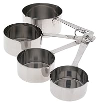Amco 4-Piece Stainless Steel Measuring Cup Set