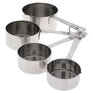 Amco 4-Piece Stainless Steel Measuring Cup Set by Amco