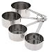 Amco 4-Piece Stainless Steel Measuring Cup Set