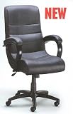 Black Leather Execuive High Back Chair By Coaster Furniture