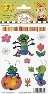 Glitter Sticker Raupen