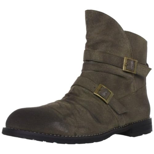 [ブラッチャーノ] Bracciano ヴィンテージ加工ドレープブーツ BR0605-T KKI(カーキ/26.0)