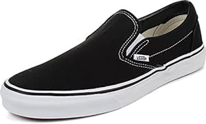 Vans Adult Slip-On Core Classics, Black (Canvas), 5