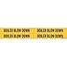 Brady 7030-4, 92014 Self-Sticking Vinyl Pipe Marker, (Pack of 50 Cards)