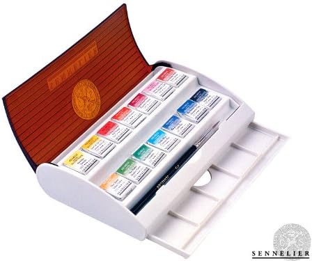 Sennelier Extra Fine Watercolour Travel Set - Half Pans