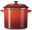 Le Creuset Enamel-on-Steel 20-Quart Covered Stockpot, Cherry Red