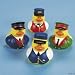 One Dozen (12) Train Conductor Rubber Duck Party Favors