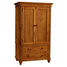 Westwood Design Cypress Point Armoire-2 Piece - Honey Pine by Westwood Design