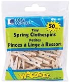 Loew Cornell Tiny Spring Clothespins 1"-50/Pkg