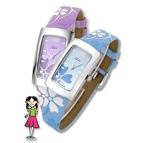 Youthful flower-print watch - 2421