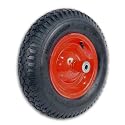 Wheelbarrow Pneumatic Wheel - 16 Inch Tire 4.80 x 4.00 x 8 - 6" Axle