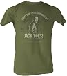 24 Jack Bauer "Guns Don't Kill Terrorists, Jack Does" Military Green Mens T-shirt