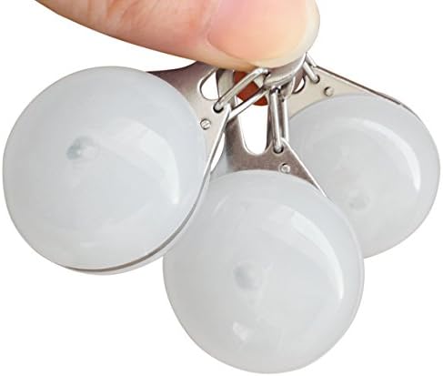 Huggabe - Be Spotted! LED Keychain Light - 3 Pack - White