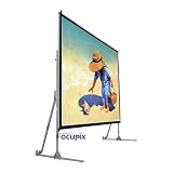 Focupix MobiGiant Portable Fold-Frame 4:3 Standard Format, Front & Rear Dual Projection Screen 120