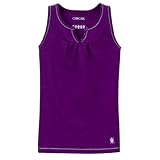 Girls' Cherokee  Button-Front Sleeveless Tank - Plum