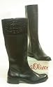 s.Oliver Damen Leder Reiter Stiefel schwarz