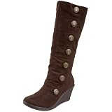 413HugKzceL. SL160  Skechers Womens Sweets   Intoxicate Wedge Boot,Chocolate,9 M US