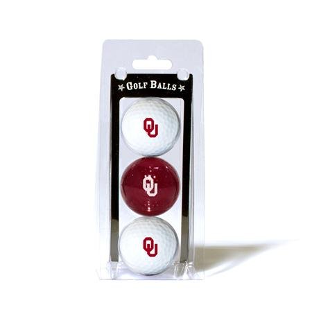 Oklahoma Sooners Ou Ncaa Team Logo 3 Golf Ball Pack
