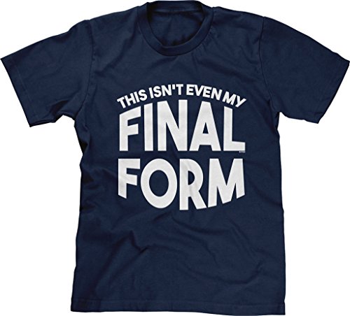 Blittzen Mens This Isnt Even My Final Form, L, Navy Blue