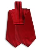 Silk Solid Men's and Woman's Ascot - Deep Red