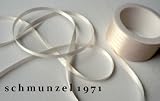 Schleifenband 50m x 3mm ELFENBEIN creme SATINBAND Geschenkband DEKOBAND Satin