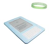 Blue Amazon Kindle 2 E-Book Reader Silicone Rubber Skin Cover + A Live*Laugh*Love Wrist Band!!! (Kindle 2 Not Included)